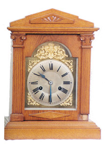 Phillipp Haas & Sohne, Germany, walnut shelf clock, ca about 1920. — Antique Clocks Price Guide