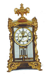 Ansonia Clock Co. crystal regulator, "Viscount", ca 1904. — Antique Clocks Price Guide