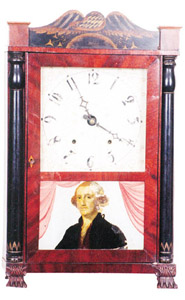 Hopkins & Alfred column and splat clock — Antique Clocks Price Guide