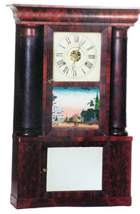 Chauncey Jerome column clock, ca 1843. — Antique Clocks Price Guide