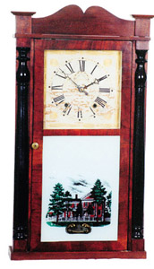 Marshall & Adams column and splat clock — Antique Clocks Price Guide