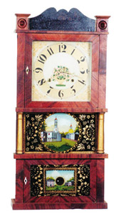 C. & L.C. Ives column and splat clock, ca 1830-1831. — Antique Clocks Price Guide
