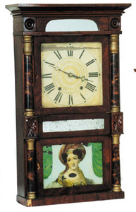 Jeromes & Darrow column clock, ca 1825-1833. — Antique Clocks Price Guide