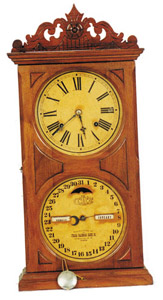 Ithaca Calendar Clock Co., "No. 10 Farmer's", ca 1880. — Antique Clocks Price Guide