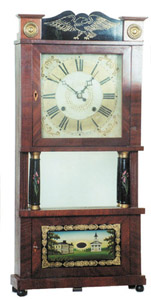 C. & L.C. Ives column and splat clock — Antique Clocks Price Guide