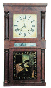 Jeromes & Darrow column clock — Antique Clocks Price Guide