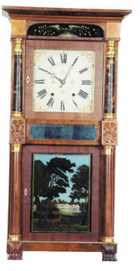 Atkins & Downs column clock — Antique Clocks Price Guide