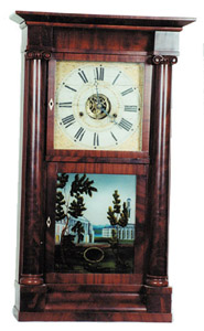 Silas B. Terry column clock, Ca 1836. — Antique Clocks Price Guide