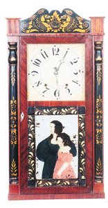 Atkins & Downs column and splat clock, ca 1831-1832. — Antique Clocks Price Guide