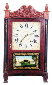 Atkins & Downs column and splat clock, ca 1828. — Antique Clocks Price Guide