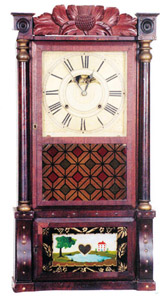 Birge, Mallory & Co. column and splat clock, ca 1837-1843. — Antique Clocks Price Guide