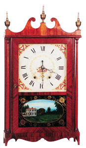 Mark Leavenworth & Son pillar and scroll, ca 1825-1827. — Antique Clocks Price Guide