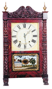 R. & I. Atkins column and splat, ca 1835-1837. — Antique Clocks Price Guide