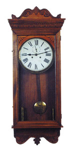 Sessions Clock Co. "Regulator No.3", ca 1908, or "Regulator No.5", ca 1912. — Antique Clocks Price Guide