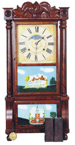 Birge, Mallory and Co. triple decker column and splat. — Antique Clocks Price Guide