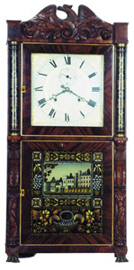 E. Terry & Sons column and splat — Antique Clocks Price Guide