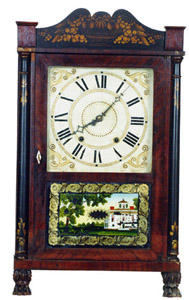 Atkins & Downs column and splat — Antique Clocks Price Guide