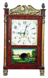 Atkins & Downs column and splat — Antique Clocks Price Guide