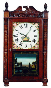 Hopkins & Alfred column and splat — Antique Clocks Price Guide