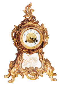 Waterbury Clock Co. metal cased clock, "Seine", ca 1905. — Antique Clocks Price Guide
