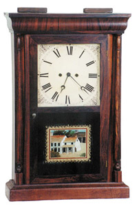The Terry Clock Co. "Rose Column" clock, ca 1873. — Antique Clocks Price Guide