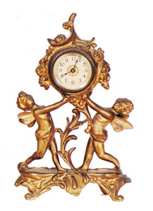 The Western Clock Mfg. Co. novelty figural shelf clock — Antique Clocks Price Guide