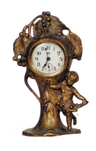 Jennings Bros. Mfg. Co. novelty shelf clock — Antique Clocks Price Guide