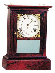 Atkins Clock Co. shelf clock, ca 1855 — Antique Clocks Price Guide