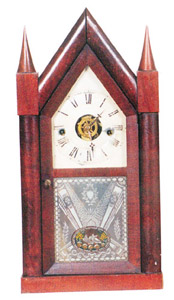 Terry & Andrews steeple clock, ca 1847. — Antique Clocks Price Guide