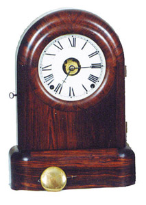 Seth Thomas Clock Co. "Tombstone" or cabinet model shelf clock, ca 1863. — Antique Clocks Price Guide