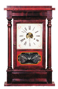 Sperry & Shaw, New York column clock — Antique Clocks Price Guide