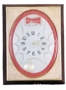 Anheuser Busch advertising clock. — Antique Clocks Price Guide