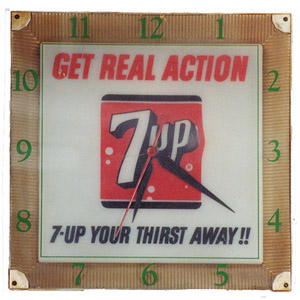 Electric 7 Up Clock, — Antique Clocks Price Guide