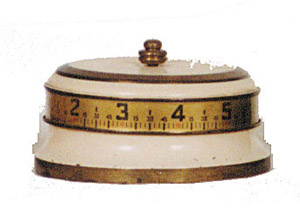 Tape Measure Clock by an American company, — Antique Clocks Price Guide