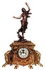 Waterbury Clock Co. metal statue case, "Duchess", ca 1905.