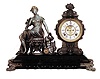 Ansonia Clock Co. figure clock, "Opera", ca 1894.