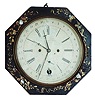 Very rare octagon gallery clock ca 1853-1855. Jerome & Co - New Haven Clock Co., New Haven, Conn.
