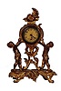 Gilbert Clock Co. figural novelty clock, "Trumpeter", or "Gilt No.1023", ca 1906.