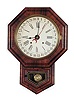 E.N. Welch Mfg. Co. "No. 1 Drop Octagon, Calendar" wall clock, ca 1885.