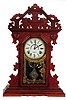 E.N. Welch Clock Co. walnut mantle clock.