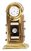 French desk calendar clock, ca 1886.
