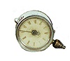 Car Clock, nickel plated.
