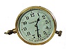 Large car clock, silver dial marked "Ever Ready",