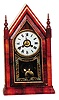 Jerome & Co. steeple clock, "l Day Small Gothic", ca 1845-1855.