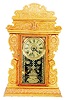 E.N. Welch oak kitchen shelf clock, probably one of the "Actor" series, ca 1880.