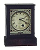 Chauncey Jerome shelf clock, 30 hour, time only "upside-down" movement.