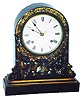 Chauncey Jerome, New Haven papier mache case shelf clock