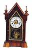 Chauncey Jerome miniature 1 day steeple clock, "Dolphin" model