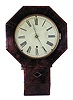 Chauncey Jerome drop trunk wall clock, ca 1845-1855.