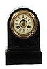 The Terry Clock Co., black and gilt iron clock, model No. 14,. ca 1873.